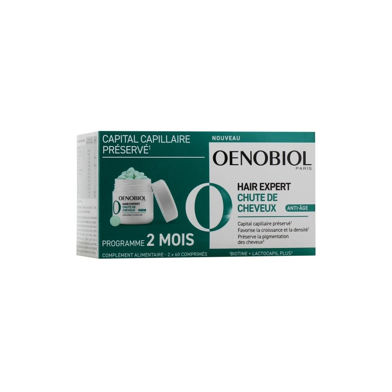 Oenobiol – Hair Expert Chute de Cheveux Anti-Âge, 60 comprimés