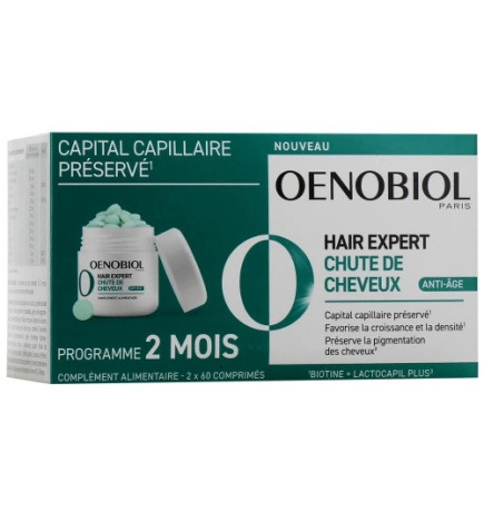 Oenobiol – Hair Expert Chute de Cheveux Anti-Âge, 60 comprimés