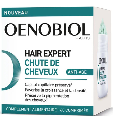 Oenobiol – Hair Expert Chute de Cheveux Anti-Âge, 60 comprimés