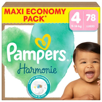Pampers – Harmonie Couches Taille 4, 9 à 14 kg