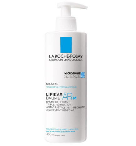 La Roche-Posay – Lipikar Baume AP+M, Baume Relipidant Triple-Réparation, 400 ml