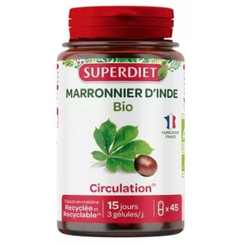 Superdiet – Marronnier d’Inde Bio, 45 Gélules
