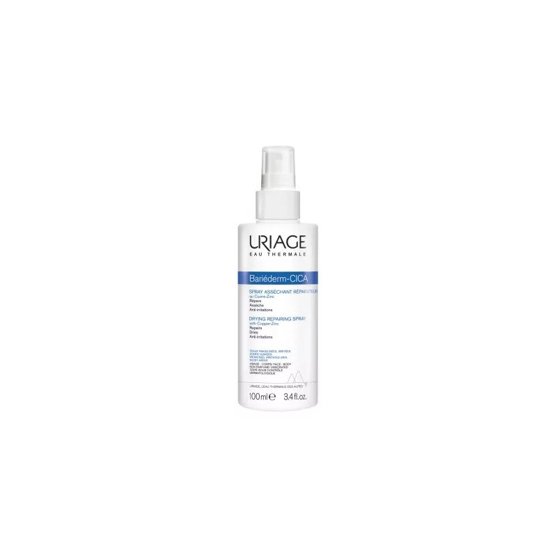 Uriage – Bariéderm Cica Spray Asséchant Réparateur, 100 ml