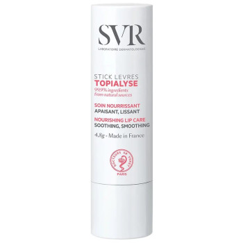 SVR – Topialyse Stick Lèvres Soin Nourrissant Apaisant Lissant, 4,8 g