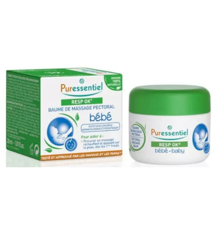 Puressentiel – Bébé Resp’OK Baume de Massage Pectoral, 30 ml