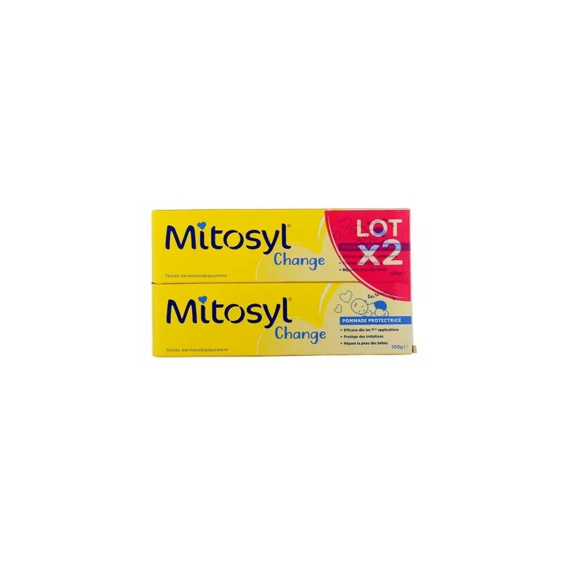 Mitosyl – Change Pommade Protectrice, Lot de 2 x 100 g