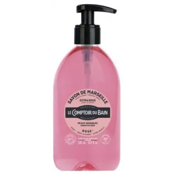 Le Comptoir du Bain – Savon de Marseille Rose, 500 ml