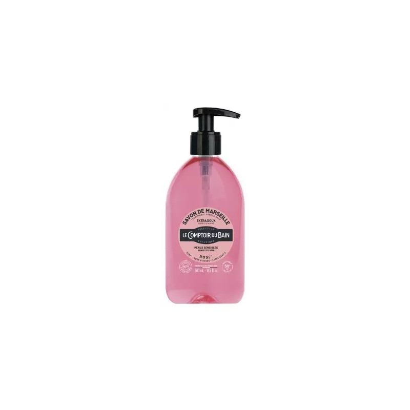 Le Comptoir du Bain – Savon de Marseille Rose, 500 ml