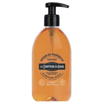 Le Comptoir du Bain – Savon de Marseille Mandarine-Sauge, 500 ml