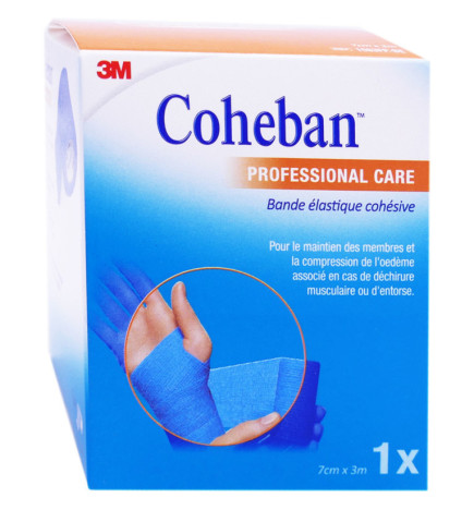 Coheban – Bande Élastique Cohésive Professional Care, 7 cm x 3 m