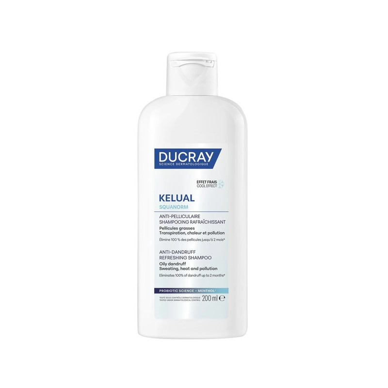 Ducray – Shampooing Anti-Pelliculaire Rafraîchissant Kelual Squanorm, 200 ml