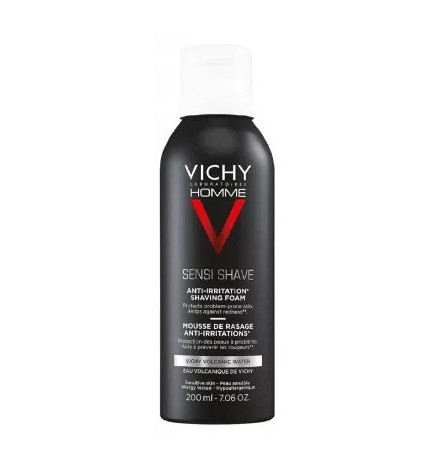 Vichy – Homme Sensi-Shave Mousse de Rasage Anti-Irritations, 200 ml