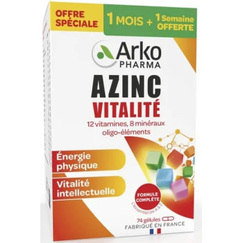 Arkopharma – Azinc Vitalité, 60 gélules