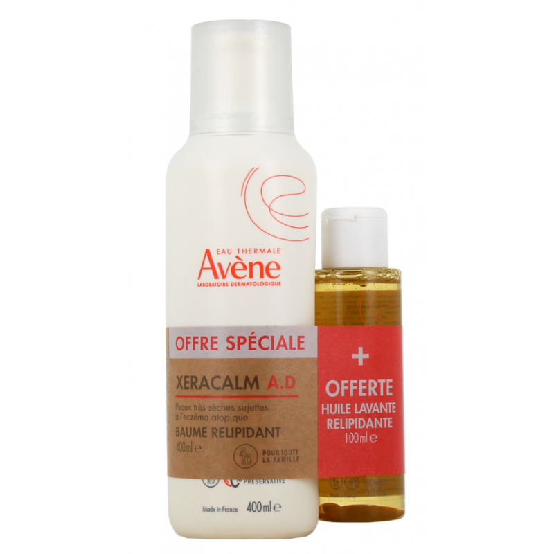 Avène – XeraCalm A.D Baume 400 ml + Huile Lavante 100 ml