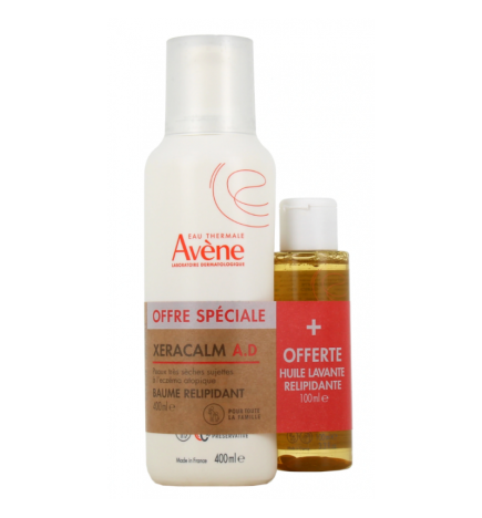 Avène – XeraCalm A.D Baume 400 ml + Huile Lavante 100 ml