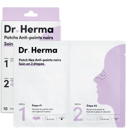 Dr Herma – Patchs Anti-Points Noirs 2 étapes, x1