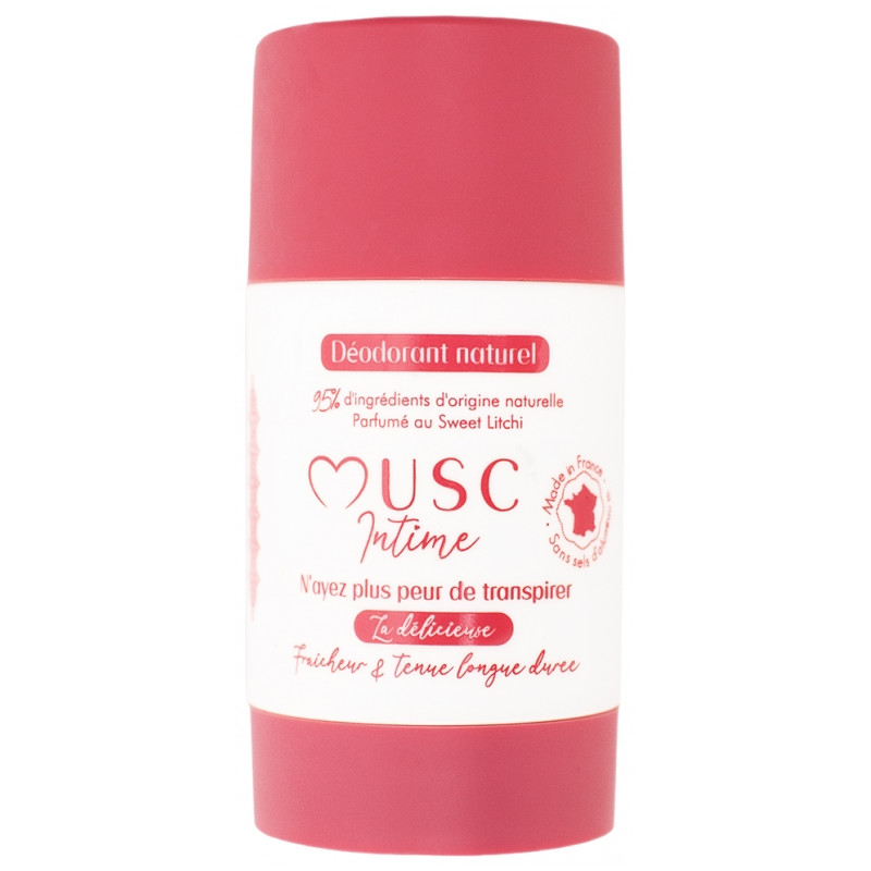 Musc Intime – Déodorant Naturel Sweet Litchi, 50 g