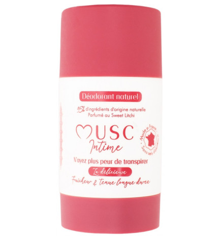 Musc Intime – Déodorant Naturel Sweet Litchi, 50 g