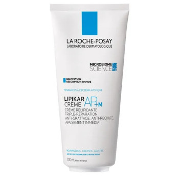 La Roche-Posay – Lipikar AP+M Crème Peaux Tendance Eczéma Atopique Visage & Corps, 200 ml