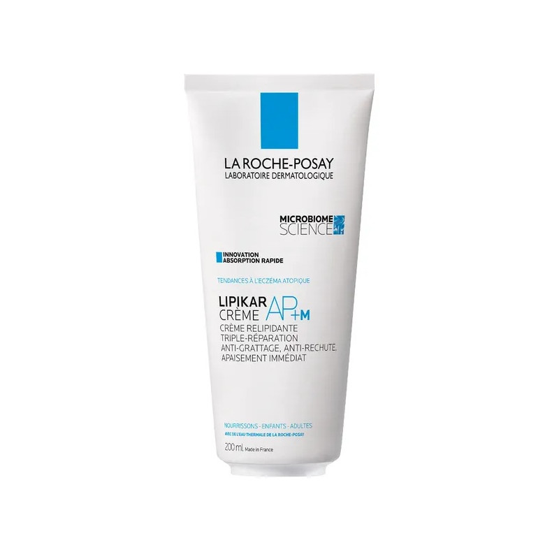 La Roche-Posay – Lipikar AP+M Crème Peaux Tendance Eczéma Atopique Visage & Corps, 200 ml