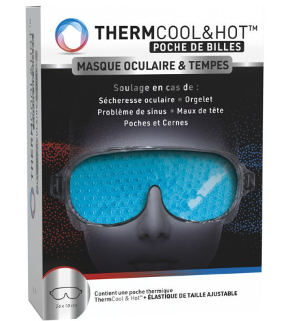 Bausch & Lomb – ThermCool&Hot Masque Oculaire & Tempes, 1 unité