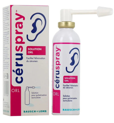 Bausch & Lomb – Céruspray Solution pour Pulvérisation Auriculaire, 50 ml