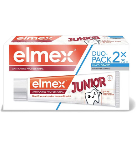 Elmex – Anti-Caries Professional Junior Duo Pack, 2×75 ml