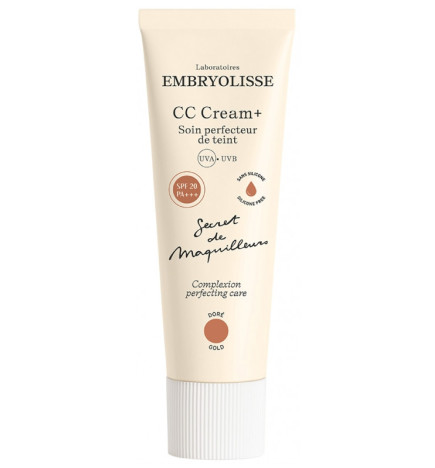 Embryolisse – CC Cream + Soin Perfecteur de Teint SPF20 Doré, 30 ml