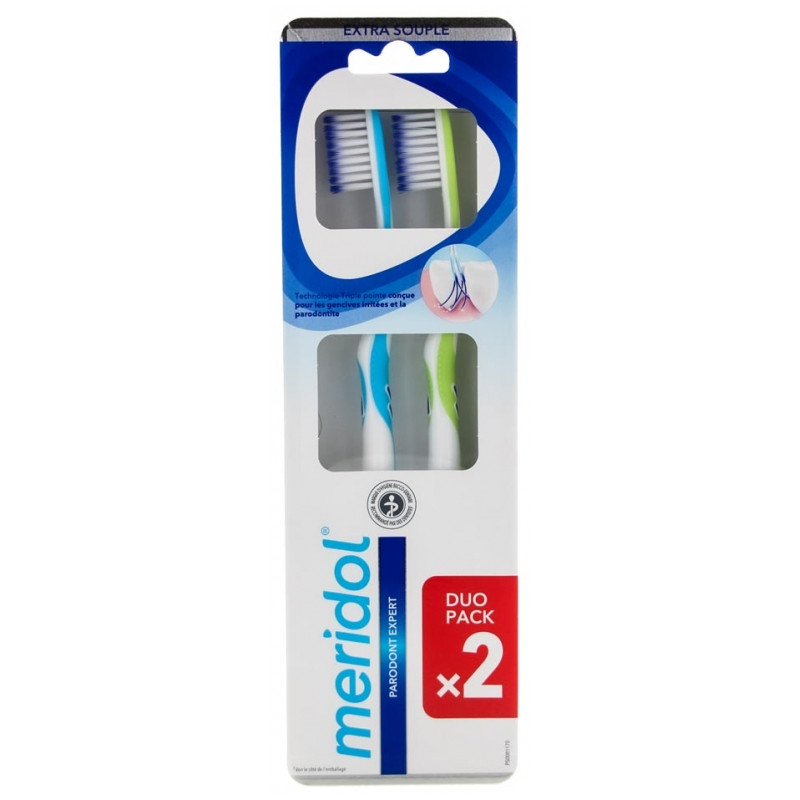 Meridol – Parodont Expert Brosses à dents extra souples Duo Pack, x2