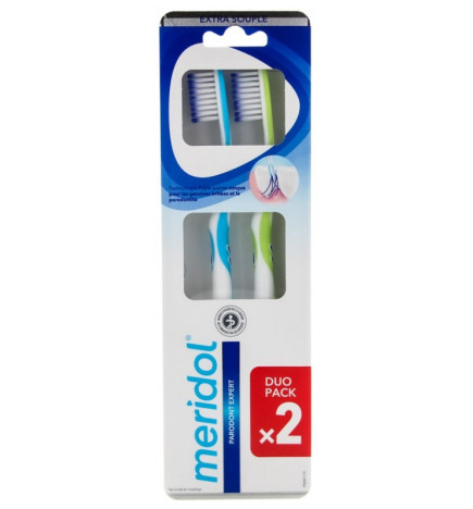 Meridol – Parodont Expert Brosses à dents extra souples Duo Pack, x2