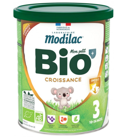 Modilac – Bio Croissance 3ème Âge 10-36 mois, 800 g