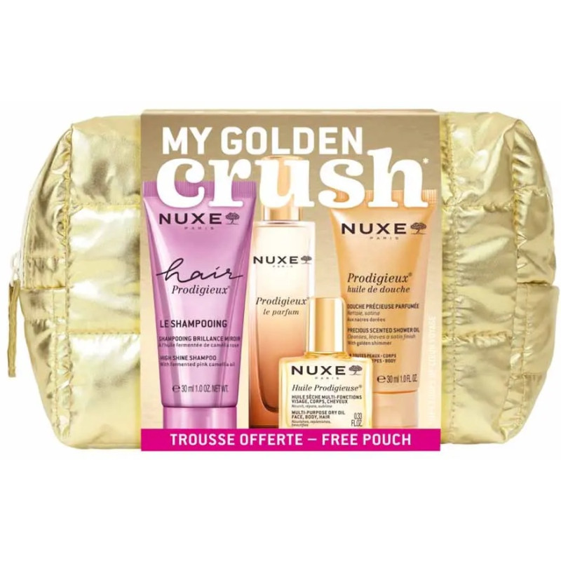Nuxe – My Golden Crush Trousse Prodigieuse, 4 soins voyage