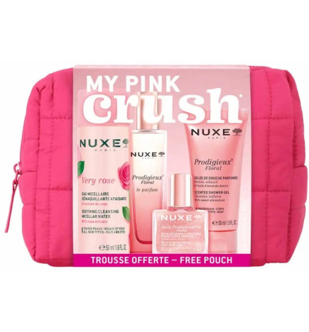 Nuxe – My Pink Crush Trousse Florale, 4 soins voyage