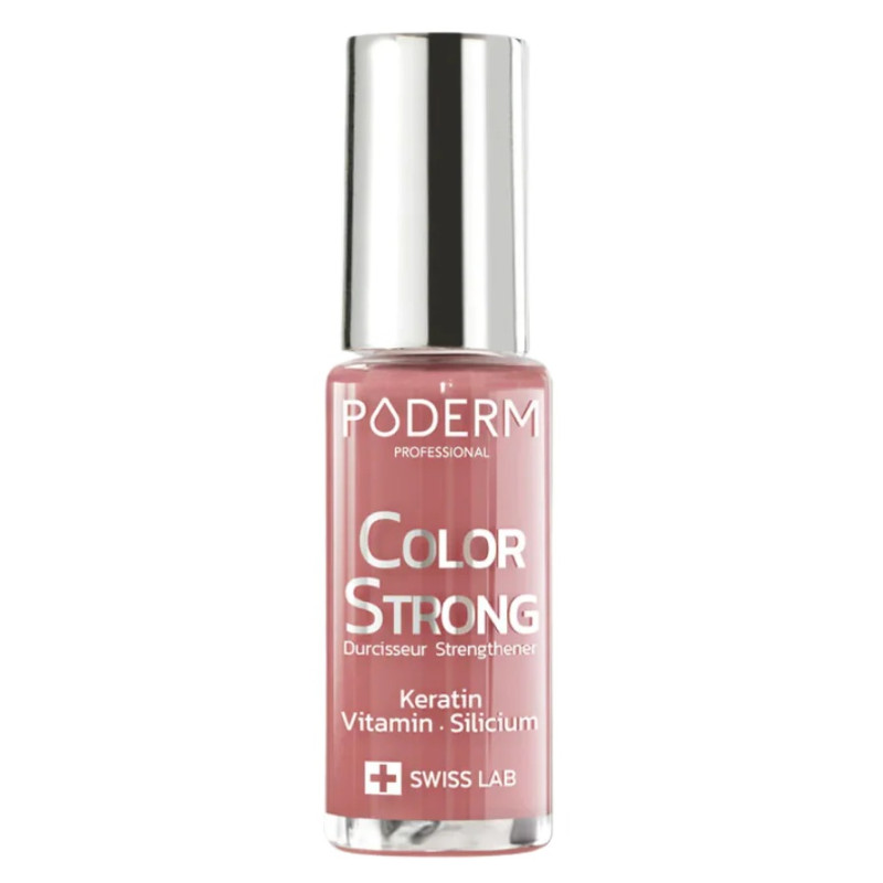 Poderm – Color Strong Vernis durcisseur teinte Bois de Rose, 8 ml