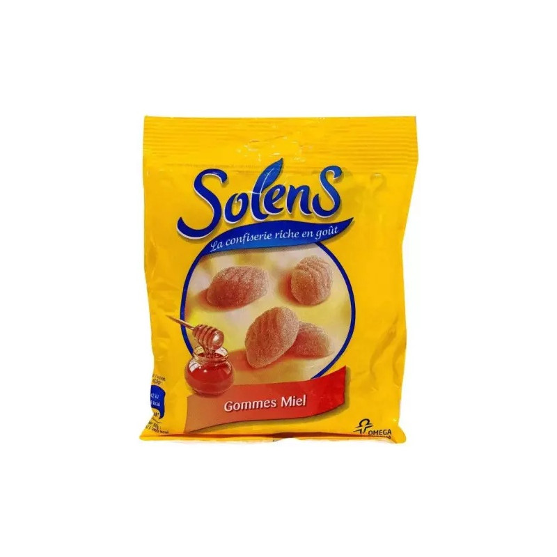 Solens – Gommes à mâcher au miel, 100 g