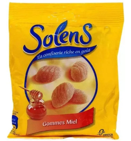 Solens – Gommes à mâcher au miel, 100 g