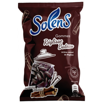 Solens – Gommes réglisse bateau, 100 g