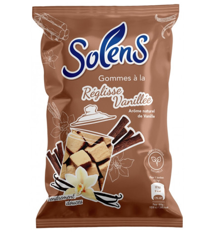 Solens – Gommes à la réglisse vanillée, 100 g