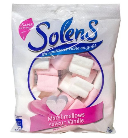 Solens – Marshmallows saveur vanille sans sucres, 90 g