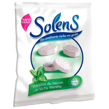 Solens – Pastilles du bassin de Vichy menthe sans sucre, 100 g