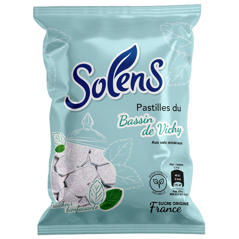 Solens – Pastilles du bassin de Vichy menthe, 110 g