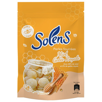 Solens – Perles fourrées miel et gelée royale, 100 g