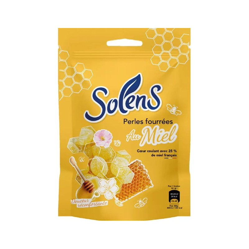 Solens – Perles fourrées au miel, 110 g