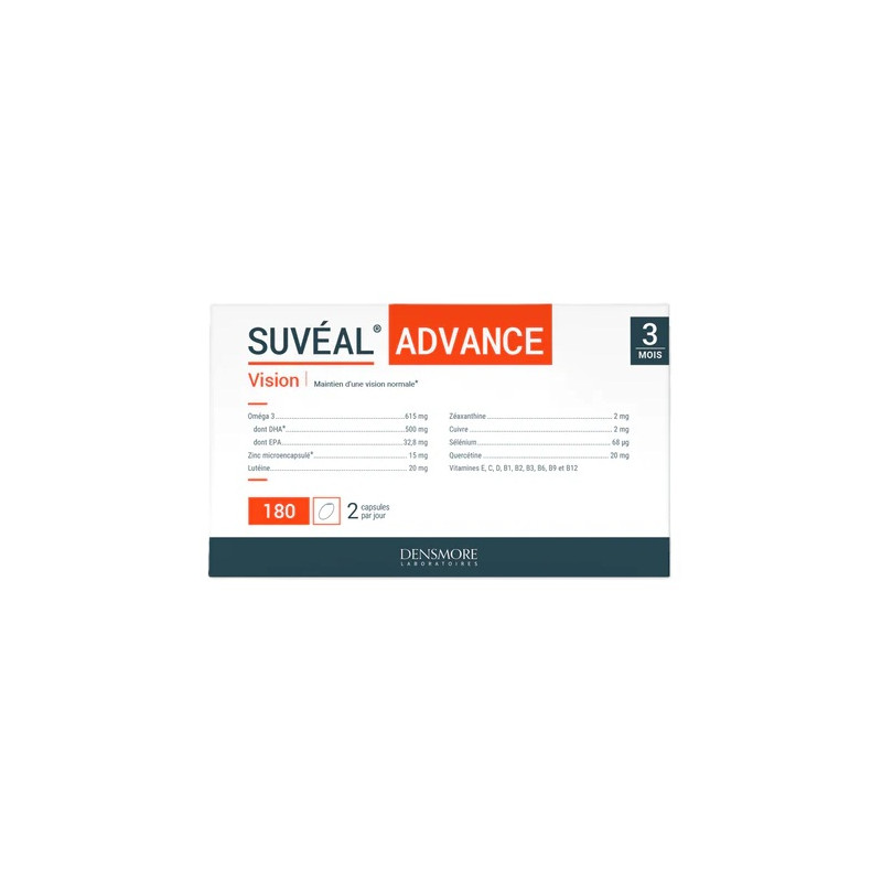 Laboratoire Densmore – Suvéal Advance soutien de la vision, 180 capsules