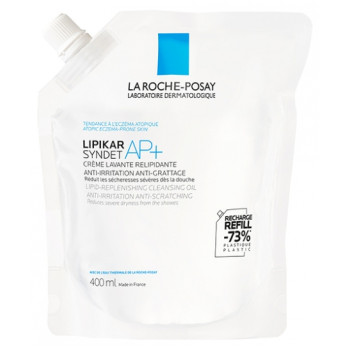 La Roche-Posay – Lipikar Syndet AP+ éco-recharge, 400 ml