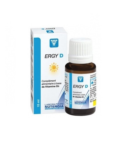 ERGY D – vitamine D3 solution buvable en gouttes, 20 ml