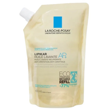 La Roche-Posay – Huile lavante AP+ Lipikar éco-recharge, 400 ml