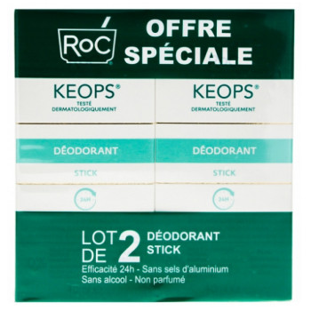 RoC – Keops Déodorant Stick, 2×40 ml