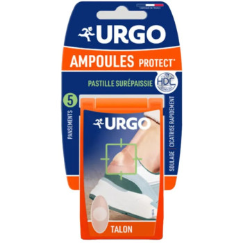 Urgo – Ampoules Protect Pastilles Surépaissie Talon, 5 unités