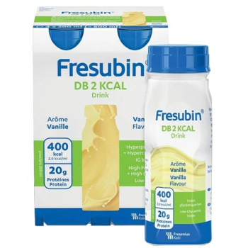 Fresubin – DB 2 kcal Drink Goût Vanille, 4×200 ml